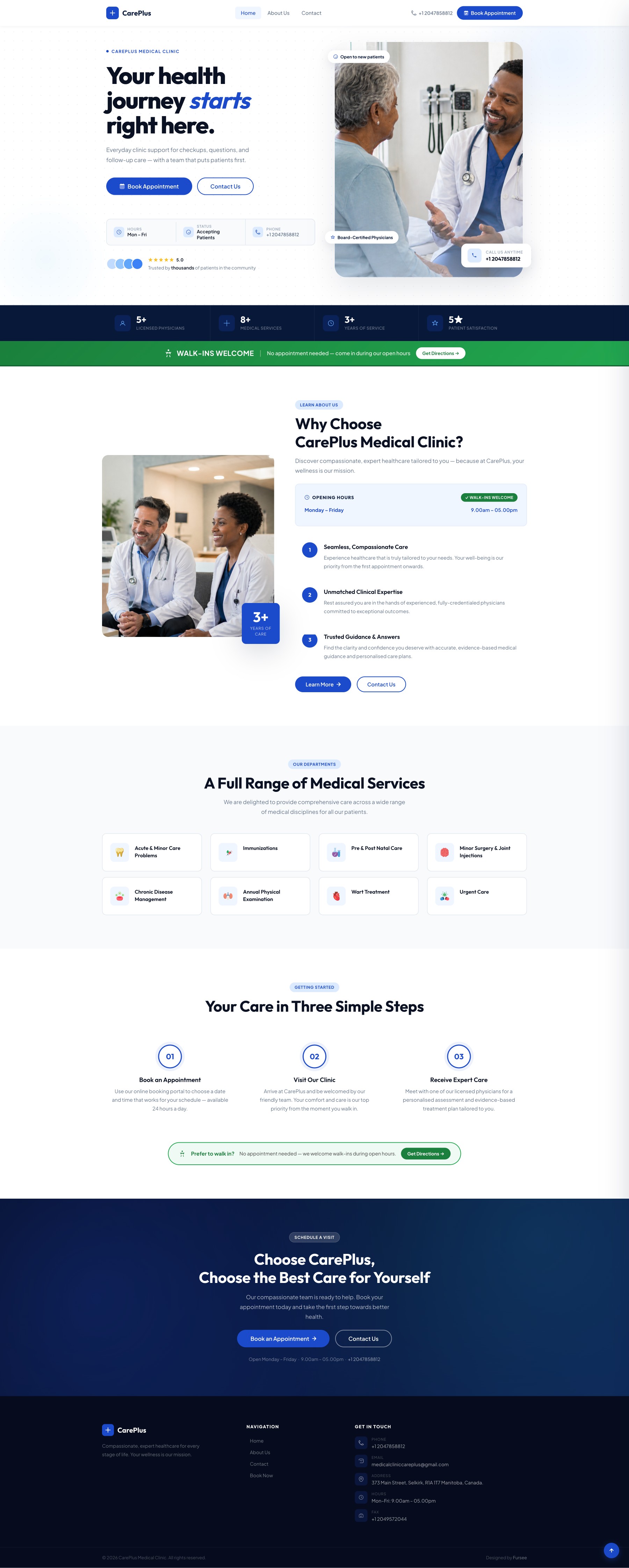 CarePlus Medical — Clinic Website